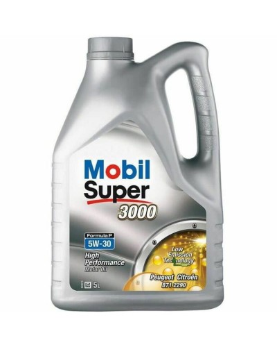 Mobil Super 3000 Formula-P 5W30 - Aceite de Motor para Coche 5 Litros - Protección Avanzada
