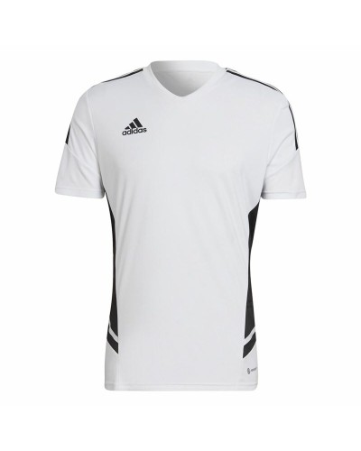 Adidas Con22: Men's White Short Sleeve Football Jersey - Breathable
