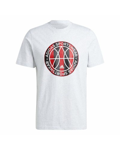 Adidas Tiro Emblema Camiseta de Fútbol Gris - Transpirable Entrenamiento Hombre
