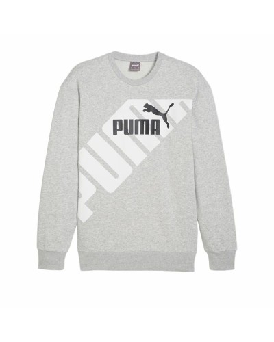 Herensweater zonder Capuchon Puma POWER Graphic C Grijs