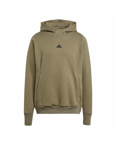 Adidas Z.N.E. Felpa Uomo: Marrone Ocra, Cappuccio, Performance
