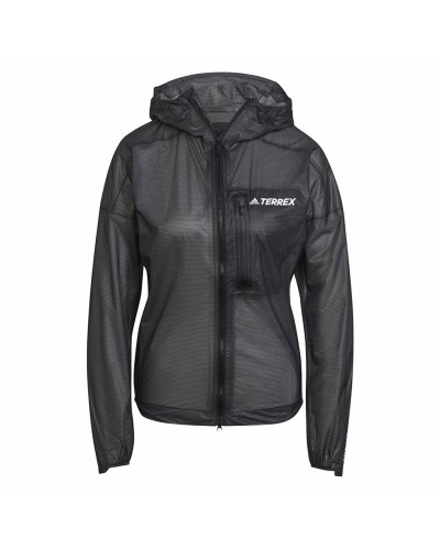 Sportjack voor dames Adidas Agr Rain J Zwart