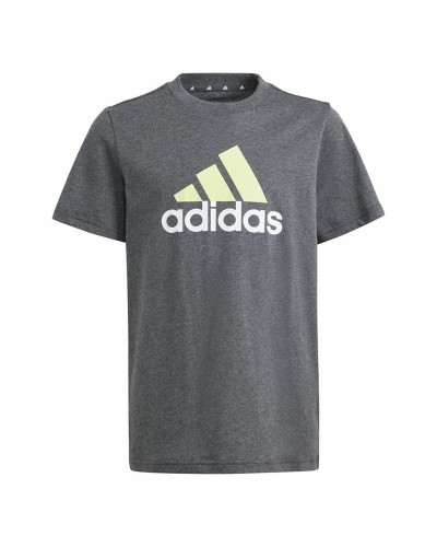 Barn T-shirt med kortärm Adidas Essentials Big Logo Grå