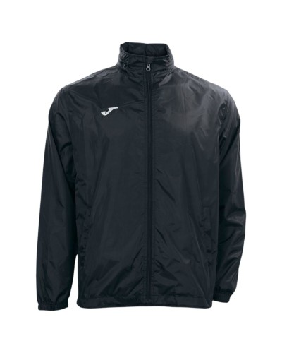 Joma Iris Black Raincoat for Kids: Breathable Waterproof Sports Jacket
