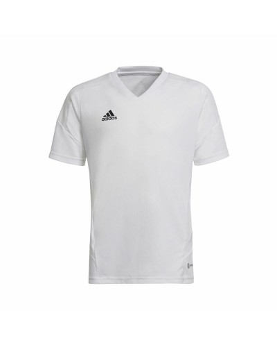 Kortärmad fotbollströja, Barn Adidas Con22 Vit