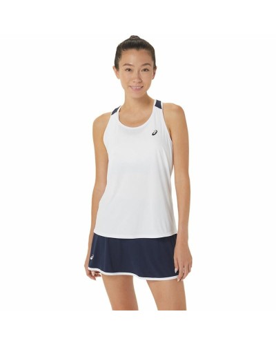 Sport T-shirt Korte Mouwen Asics Court Wit Tennis