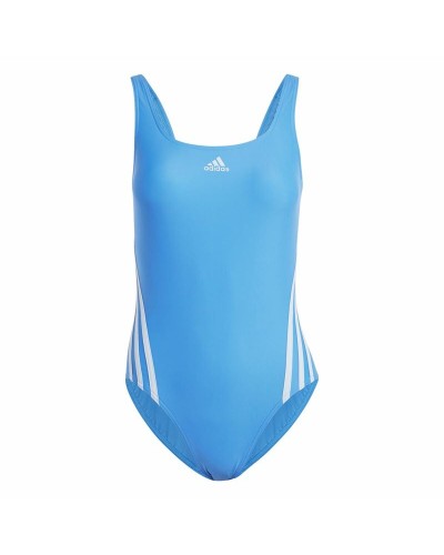 Costume da Bagno Donna Adidas 3S Azzurro