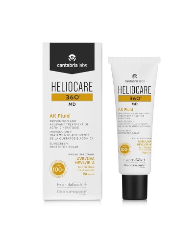 Heliocare 360° MD AK Fluid 50ml - Protection Solaire Visage Anti-Rougeurs
