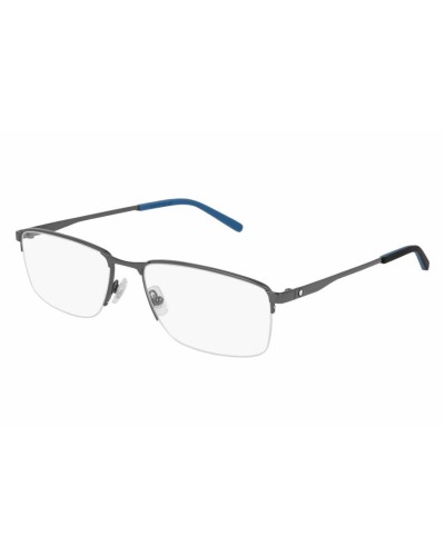 Montblanc MB0107O Lunettes Homme Gris 58mm - Monture Élégante
