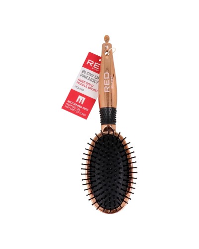 Detangling Hairbrush Red Kiss Kiss Rose Circular