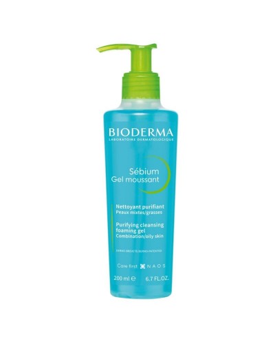 Rengörande ansiktsgel Bioderma Sebium Moussant