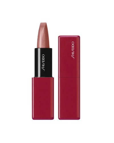 Shiseido Technosatin Gel Lipstick 404 - Rosso Intenso, Lunga Durata, 3.3g
