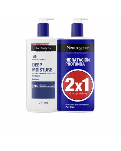 Neutrogena Hydratation Intense Lait Corps 750ml x2 - Peau Sèche
