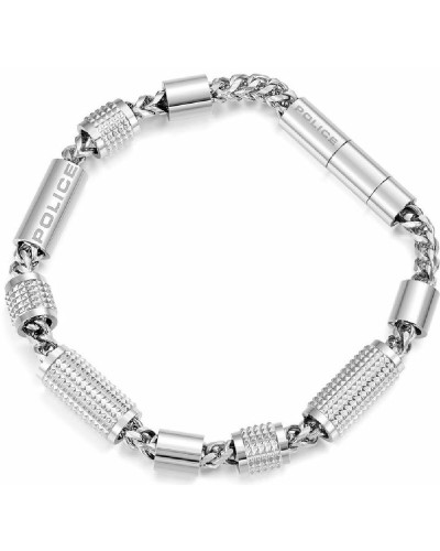 Men's Police Bracelet Stainless Steel Black - Length 20cm
