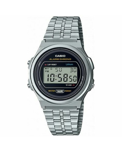 Casio A171WE-1AEF Unisex Vintage Digital Watch - Stopwatch, Alarm
