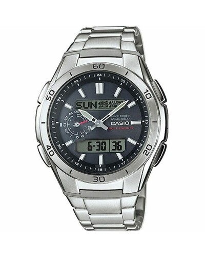 Casio Wave Ceptor WVA-M650D-1AER: Radio Controlled Silver Black Unisex Watch
