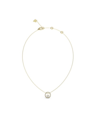 Guess Ciondolo Donna Oro Giallo Logo Scintillante - Gioiello alla Moda
