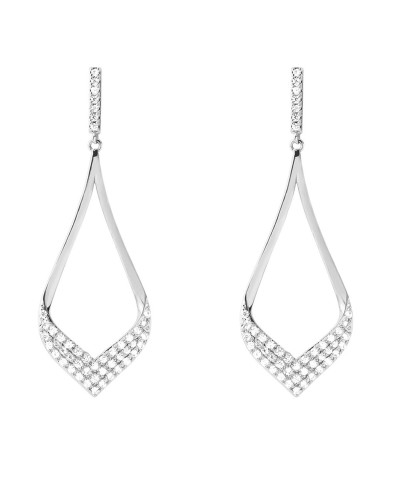 Pendientes Mujer Stroili Plata 925 Colgantes Cristales - Elegantes
