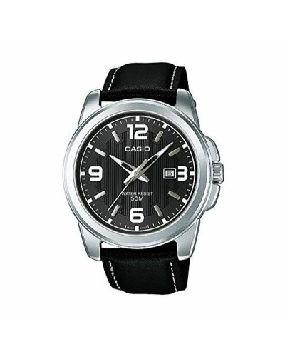 Casio Collection Herrenuhr Schwarz Ø45mm - Sportlicher Chronograph
