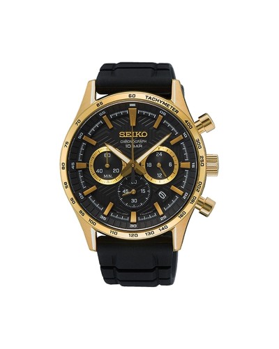 Horloge Heren Seiko SSB446P1 Zwart