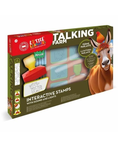 Multiprint La Ferme: Set Timbri Legno Animali Fattoria Bambini
