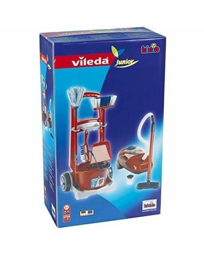 Vileda Klein Kit de Limpieza & Almacenamiento Juguetes - Escoba, Fregona, Cubo
