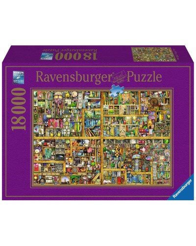 Ravensburger Puzzle Magic Library 18000 Pieces - Large Size - Challenging Challenge
