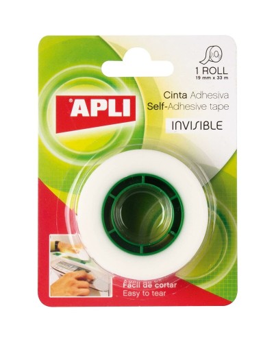 Apli Nastro Adesivo Trasparente 19mm x 33m - Set 10 Pezzi - Cancelleria Ufficio
