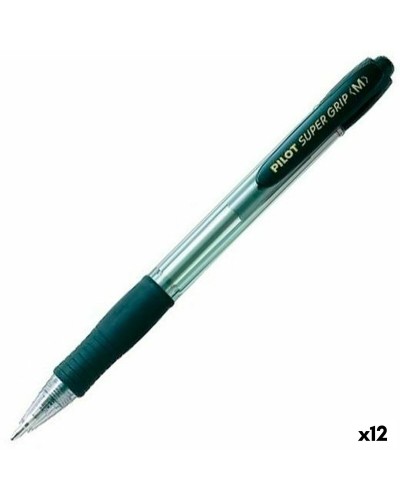 Pen Pilot Supergrip Zwart 0,4 mm (12 Stuks)
