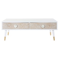 TV-möbler DKD Home Decor Vit Gran Ljusbrun (120 x 65 x 42 cm)