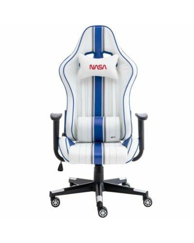 NASA Atlantis Chaise Gaming Ergonomique Blanche - Support Lombaire, Inclinable

