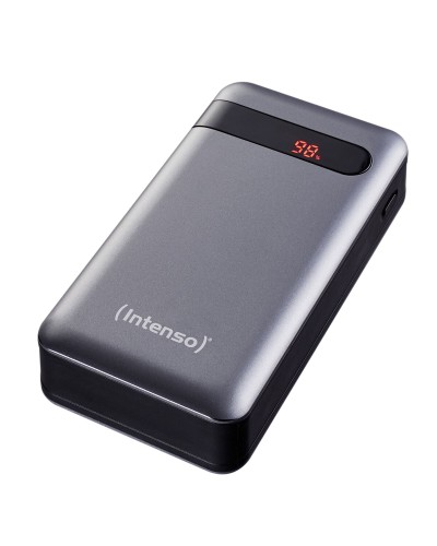 Intenso Powerbank 20000mAh Schwarz Anthrazit - Schnelles, portables Aufladen
