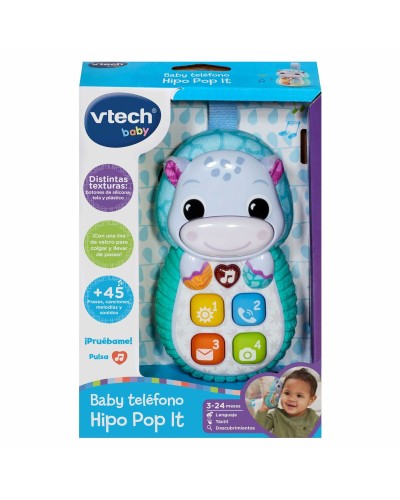 VTech Hipo-Pop It! Interactive Toy Phone for Children 3+ Years
