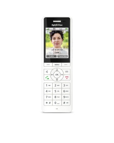 Fritz!Fon 20003010 Blanc - Téléphone Fixe Sans Fil DECT Haute Qualité
