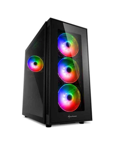 Sharkoon Case PC ATX Nero - Mid Tower, Design Ottimizzato & Silenzioso
