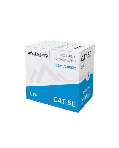 Lanberg Network Cable UTP Cat.5e Solid 305m - Ideal for LAN Installations

