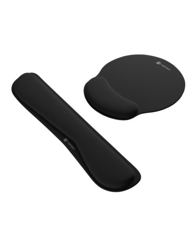 Natec NPF-2195 Tappetino Mouse Nero - Antiscivolo, Ottimizzato Gaming
