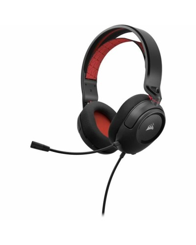 Corsair HS35 v2 Auriculares Gaming Rojos con Micrófono - Ideales para PC, PS5, Xbox

