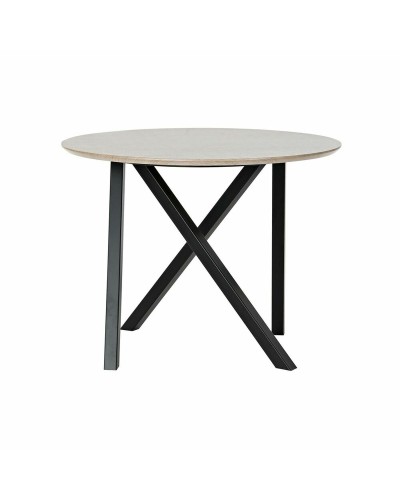 Mesa Nido DKD Home Decor Negro, 65 x 65 x 49,5 cm, Madera Marrón Metalizado
