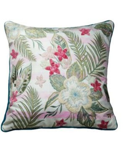 Kissenbezug DKD Home Decor Tropisch Rosa Grün 60 x 40 cm
