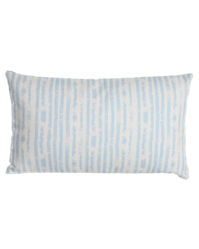 Kissen DKD Home Decor Streifen Blau Weiß Mediterran (50 x 15 x 30 cm)
