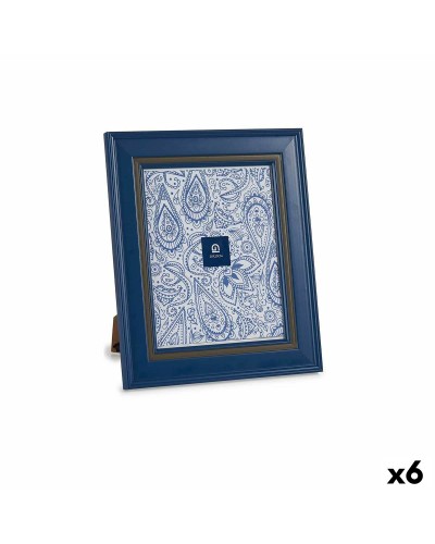 Fotoram Glas Blå Plast (6 antal) (2 x 33 x 28 cm)