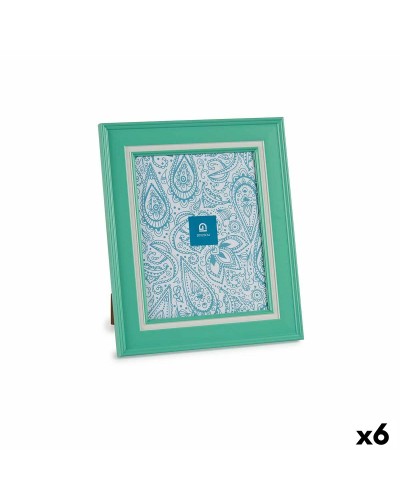 Cadre Photo en Cristal Vert | Ensemble de 6 | Idéal pour Photos 2x3 | Dimensions : 28x33 cm
