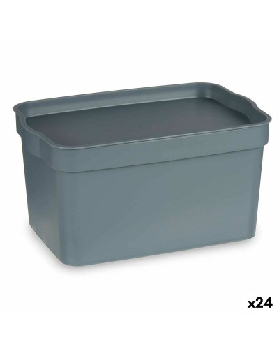 Scatola Multiuso Plastica Grigia 2,3L (13,5x11x20cm) - Confezione da 24