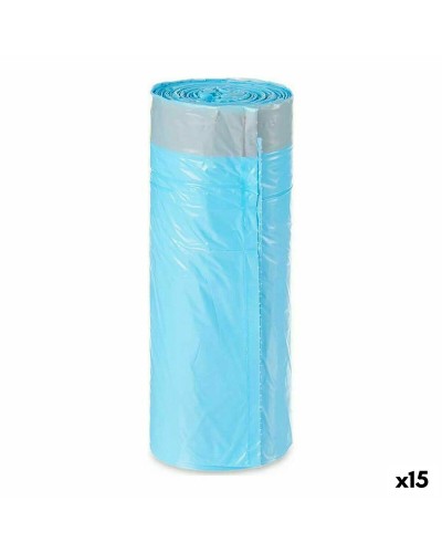 Roskapussit Sininen Polyetyleeni 15 osaa (30 L)