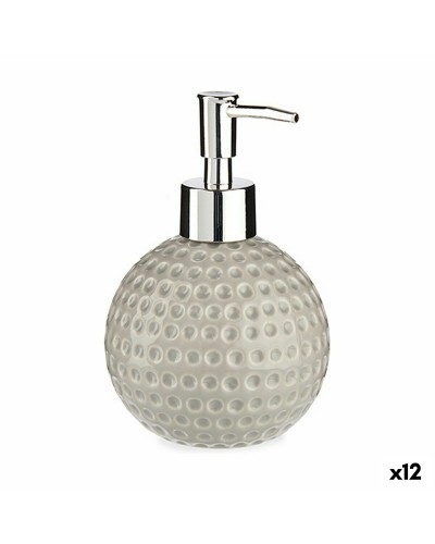 Seifenspender Golf | Keramik Grau Metall | 12 Stück (300 ml)
