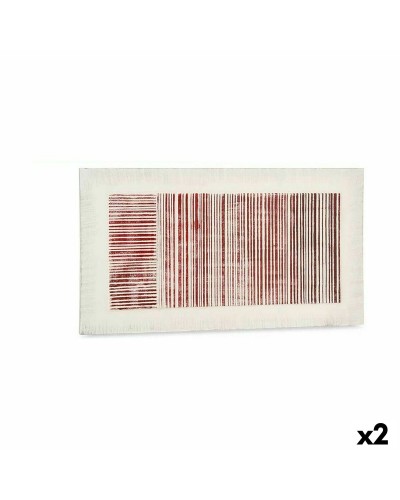 Carved Striped Canvas 110x60x2.5 cm (Set of 2)
