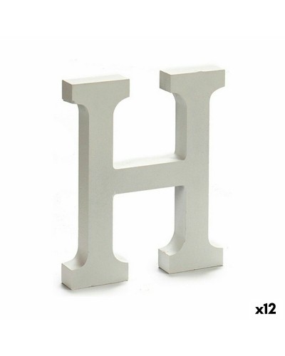 Brev H Trä Vit (1,8 x 21 x 17 cm) (12 antal)