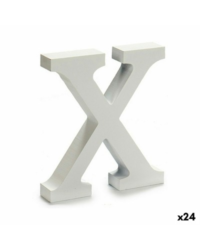 Brev X Trä Vit (2 x 16 x 14,5 cm) (24 antal)