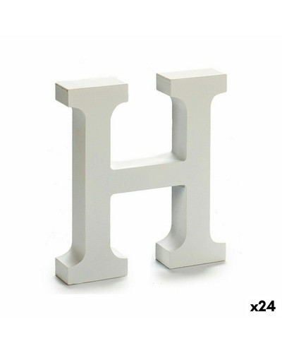 Brev H Trä Vit (2 x 16 x 14,5 cm) (24 antal)